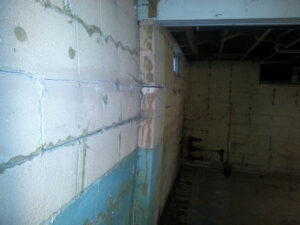 foundation stabilization bowing basement wall repair