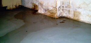 water seepage through bottom of basement walls