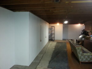 Interior Full Wall Basement Waterproofing System