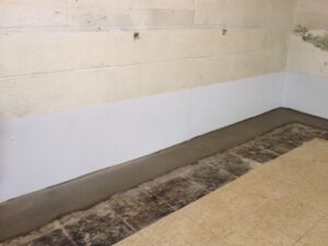 interior basement waterproofing system