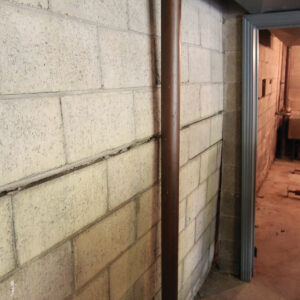 bowing basement wall needing basement wall repair