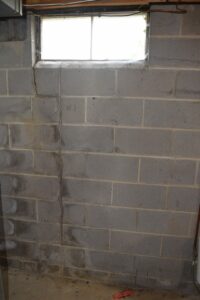 Basement wall cracking