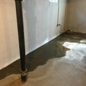 basement leaks where the wall meets the floor