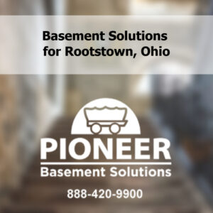 Rootstown basement foundation repair